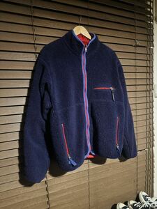 パタゴニア グリセード カメレオン リバーシブル patagonia ビンテージ フリース ボア エッグプラント　パープル スイカ サンダー L