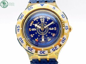 2405601292　＃ Swatch スウォッチ 1996 アトランタオリンピック スキューバ クォーツ 3針 腕時計 青文字盤 ブルー 純正ベルト