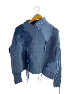 Acne Studios(Acne)◆Ovira Patch Sweater/セーター(厚手)/XS/ウール/BLU/19F174