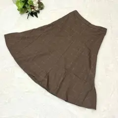 美品 シスベイル SISVEIL 【M】 インナー付 ボックスチェック スカート