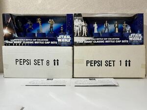 【スターウォーズ STARWARS クラシックボトルキャップセット ペプシセット 1番 8番】フィギュア 5個入り2セット エピソード1 エピソード4