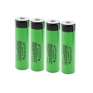 18650 リチウムイオン電池　生セル PCB基板無し　NCR18650B 3.7V 3400mAh 長さ65mmタイプ　4本セット 即納