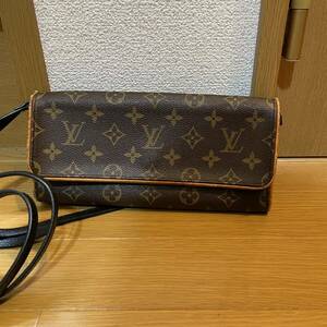 LOUIS VUITTON ルイヴィトン ショルダーバッグ ポシェットツインGM モノグラム ブラウン M51854