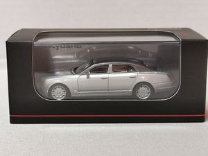 【新品】京商 ★1/64 Bentley Mulsanne【Light gray metallic/Silver metallic】★ベントレー ミュルザンヌ メタリック ミニカー