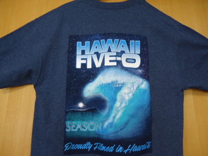 即決　ハワイ　ファイブオー　FIVE-O Season7 スタッフ　Ｔシャツ　紺色　Ｍ