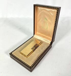 【売り切り】【着火確認済み】【中古品】Dunhill dunhill ダンヒル ガスライター ローラー式 ゴールドカラー 