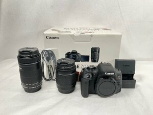 ★Canon キヤノン 一眼レフカメラ EOS Kiss X8i ダブルズームキット 中古 1円スタート★