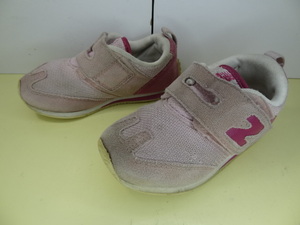 全国送料無料 ニューバランス new balance 320 子供靴キッズベビー女の子 ピンク色ランニングスニーカーシューズ 15cm