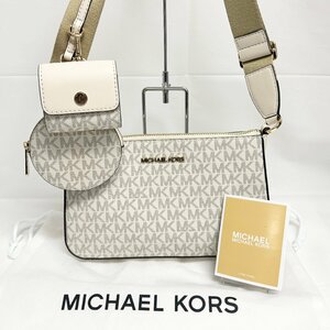 キングラム[27]MICHAEL KORS マイケルコース JET SET TRAVEL クロスボディ スモール テックアクセサリー★美品★保存袋★ 【送料