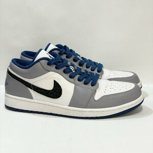 29cm AIR JORDAN 1 LOW 553558-103 エア ジョーダン 1 セメント ブルー メンズ スニーカー EE 102231