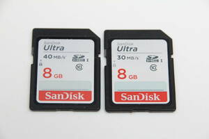 8GB SDHCカード　SanDisk Ultra class10 ●2枚セット●
