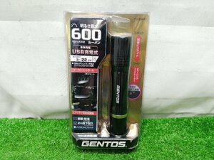 未開封 未使用品 GENTOS ジェントス LED フラッシュライト USB充電式 専用リチウムイオン充電池付 RX-286R ②