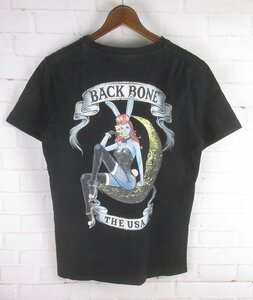 ST10362 BACKBONE バックボーン ポケット付き Tシャツ M ブラック（クリックポスト可）