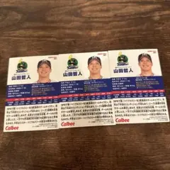 プロ野球チップス2024第1弾 山田哲人　ヤクルト3枚セット