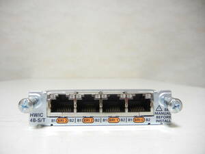 《》【中古】Cisco HWIC-4B-S/T 4ポート ISDN BRI S/T 高速WANインターフェイス カード