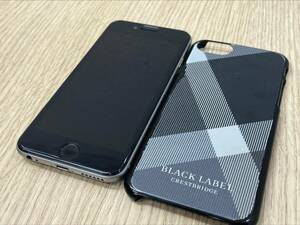 #3678B Apple iPhone6 16GB スペースグレイ MG472J/A バッテリー:97% 利用制限なし Softbank 動作確認済 BLACK LABEL ケース付き