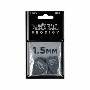 送料無料 アウトレット 特価 ERNIEBALL アーニーボール 高級プロディジーピック Prodigy Picks Black Standard 1.5mm 6枚セット #9199