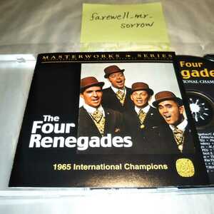 THE FOUR RENEGADES Masterworks Series US盤CD バーバーショップ音楽 Barbershop ア・カペラ ホモフォニー 無伴奏同声合唱 JVC プレス