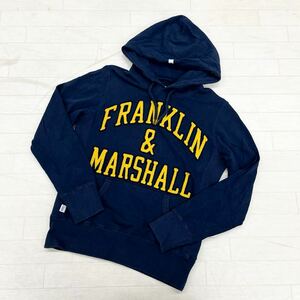 1292◎ FRANKLIN & MARSHALL フランクリンマーシャル スウェット トレーナー パーカー 裏起毛 長袖 ネイビー メンズXS