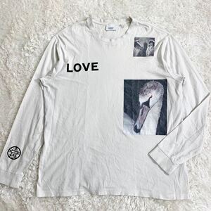 現行！ BURBERRY バーバリー アニマル LOVE カットソー ホワイト Mサイズ リカルドティッシ フォトTシャツ