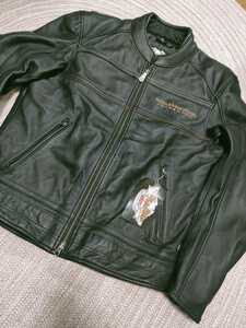 新品 希少 定価84800 ハーレーダビットソン 105周年 レザージャケット ブラック M 革ジャン ライダース 黒 
