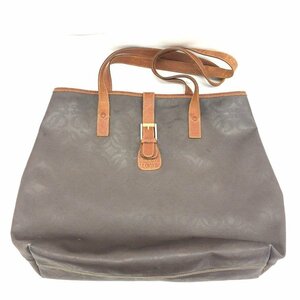 LOEWE ロエベ トートバッグ ブラウン系 レザー アナグラム 【CDAY6047】