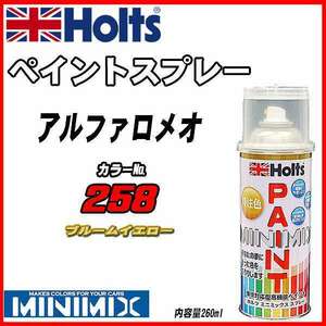 ペイントスプレー アルファロメオ 258 ブルームイエロー Holts MINIMIX