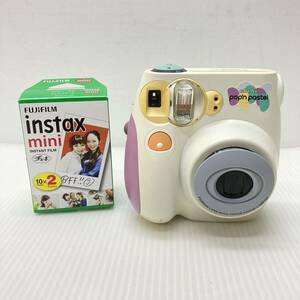 FUJIFILM 富士フィルム instax mini 7 チェキ インスタントカメラ ポップンパステル カメラ レトロ 動作品 おまけ付