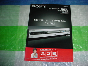2005年3月　SONY　DVDレコーダーの総合カタログ　 田村正和