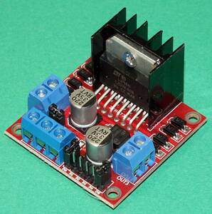 DCモータドライバモジュール L298N 5～35V 43×43×27mm arduino対応 2回路型 1個で２つのモーターを駆動