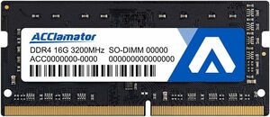ジャンク品 Acclamator DDR4 3200MHz 16GB ラップトップ 用 メモリ