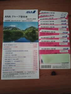 ANA株主優待券　最新版10枚&冊子