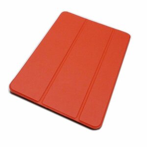 iPad Pro 12.9インチ(第4/5/6世代)2020/21/22年 アイパッド プロ 三つ折りスタンド フリップ PU/PC ハードケース カバー レッド 赤色