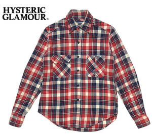 hysteric ヒステリックグラマー FREE チェック 長袖 ワーク シャツ 日本製 HYSTERIC GLAMOUR 2AH-9500