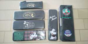ミッキーマウス Mickey Mouse 筆箱 筆入れ 缶ペン カンペン ペンケース 6個セット 昭和レトロ サンスター文具 SUN-STAR文具 ディズニー