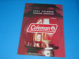 匿名送料無料 ★非売品 カタログ ☆2001 Coleman OUTDOOR PRODUCTS 即決！コールマン100年史 ノーススター 野口健 ランタン テント