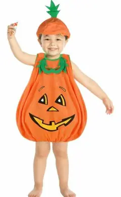 ★ハロウィン衣装 Mサイズ　子供 かぼちゃ 赤ちゃん コスチューム