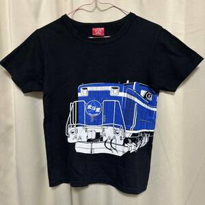 古着　OJICO 北斗星　半袖　Tシャツ　電車プリント　12A 150