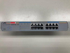 アライドテレシス GIGABIT ETHERNET SWITCH CentreCOM GS916L V2 16ポート HUB ハブ スイッチングハブ レイヤー2