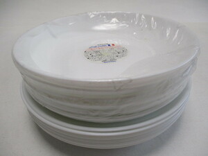ヤマザキ　白いお皿　19ｃｍ 20cm　12枚　/プレート　パスタ皿　カレー皿