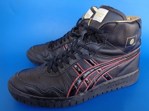 12238■美品 日本製 asics JAPAN FABRE アシックス ジャパン ファブレ TBF01S 黒 金 赤 ブラック ゴールド レッド 26 バッシュ