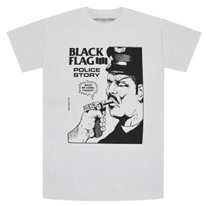 BLACK FLAG ブラックフラッグ Police Story Tシャツ Lサイズ オフィシャル