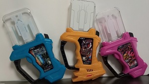 即決 未使用 ガシャポン版　仮面ライダーエグゼイド ガシャット 3本セット④ 美品 