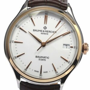 ボーム＆メルシェ Baume & Mercier MOA10401 クリフトン ボーマティック デイト 自動巻き メンズ 良品 箱・保証書付き_799474