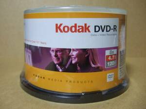 kodak DVD-R 4.7GB 50枚スピンドル 未開封新品 非プリンタブル