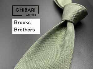 BrooksBrothers　ブルックスブラザーズ　無地柄　ネクタイ　3本以上送料無料　グリーン　0404214
