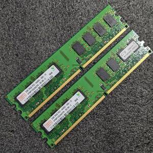 【中古】DDR2メモリ 4GB(2GB2枚組) CFD W2U800CF-2GHZJ(hynix HYMP125U64CP8-S5) [DDR2-800 PC2-6400]