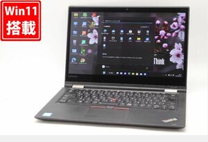 良品 フルHD タッチ 13.3型 Lenovo ThinkPad Yoga 370 Windows11 七世代 i5-7300U 8GB NVMe 256GB-SSD カメラ 無線 Office付 中古パソコン