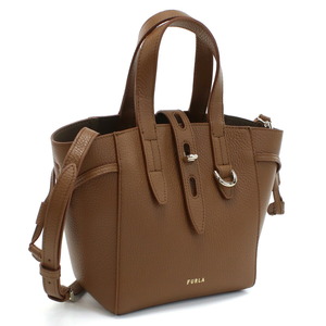 【新品 未使用】フルラ FURLA FURLA NET ハンドバッグ ブランド BASRFUA HSF000 03B00 COGNAC ブラウン系 レディース