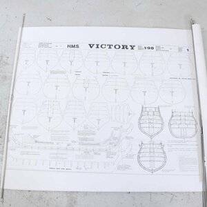 MANTUA MODEL H.M.S. VICTORY 1:98 帆船模型 組立説明書 13枚セット マンチュアモデル ★842h24